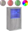 vidaXL Beistellschrank mit LED-Leuchten Grau Sonoma Produktbild-Vorschau 1