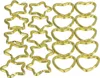20 Herz Stern Schlüsselringe gold gemischte Formen Produktbild-Vorschau 1