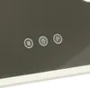 A close-up of three illuminated touch buttons on a dark surface, likely a mirror or control panel. Anteprima dell’immagine prodotto