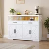 UnboxG Sideboard 140×40×105 cm Biela, kuchynská a Náhľad obrázku produktu 11