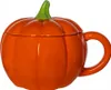 Halloween Kürbis Tasse mit Deckel als Geschenkartikel 500ml Produktbild-Vorschau 1