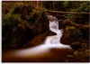 Leinwandbild wasserfall in den bergen landschaft natur Produktbild-Vorschau 3