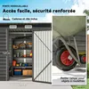 Outsunny Abri de jardin en métal 2,5 m² facile à monter, Voir les images du produit 6