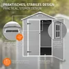 ECD Germany Gartenhaus wetterfest 5m³ Kunststoff Gerätehaus Produktbild-Vorschau 3