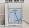 A diagram showing the dimensions of the storage space under a sink. Produktbild-Vorschau