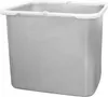 A gray bucket with a white rim, shown from a slightly elevated angle against a white background. Produktbild-Vorschau