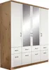 Kleiderschrank - Alpinweiß - Artisan Eiche Nachbildung - Produktbild-Vorschau 1