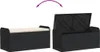 Panca con contenitore e cuscini nero 115x51x52 cm in poly Anteprima dell’immagine prodotto 6