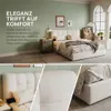 INONEFT Stauraumbett 140x200 cm mit LED, Boxspringbett Produktbild-Vorschau 4