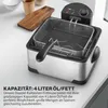 Clatronic® Doppel-Kaltzonen-Fritteuse für schnelles Produktbild-Vorschau 2