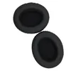 Two black ear pads for headphones are shown on a white background. Produktbild-Vorschau