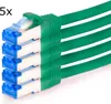 TPFNet 5er Pack 1m Cat.6A Patchkabel / Netzwerkkabel S/FTP Produktbild-Vorschau 1