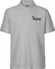 Huuraa Herren Polo Shirt Be Happy Schriftzug L Sport Grey Produktbild-Vorschau 1