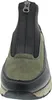 A front view of a green and black high-top sneaker with a zipper. Anteprima dell’immagine prodotto