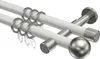 Interdeco Gardinenstange / Vorhangstange Weiß / Produktbild-Vorschau 1