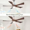 Stropný ventilátor AIORBER LED so svetlom, 132 cm, s Náhľad obrázku produktu 3