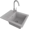 PRIMAGRAN Granitspüle Grau 55x44cm, Spülbecken 1 Becken + Produktbild-Vorschau 1