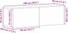 mobile TV vidaXL look rovere nero 100 x 30 x 30 cm Anteprima dell’immagine prodotto 8