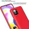 A red phone case is shown on a smartphone, highlighting its protective features. Produktbild-Vorschau