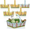 com-four® 6x Osterkorb mit Motiv - Pappkörbchen zum Produktbild-Vorschau 1