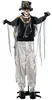 HOMCOM Halloween Dekoration 178cm Skelett Bräutigam mit Produktbild-Vorschau 1