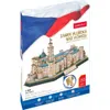 A 3D puzzle box featuring a model of Hluboká Castle and the Czech flag. Podgląd zdjęcia produktu