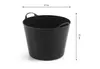 Kreher Flexibler Gartenkorb mit 40 Liter Volumen in Schwarz Produktbild-Vorschau 3