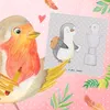 Mr. & Mrs. Panda Klappkarte Pinguin Museum besuchen - Grau Produktbild-Vorschau 5
