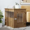 vidaXL Cage pour chien style meuble chêne Artisan 55x80x68 Voir les images du produit 3