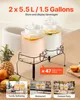 VEVOR distributore di bevande (2 x 5,5 L) per feste Anteprima dell’immagine prodotto 2