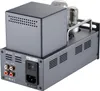 The back view of a gray tube amplifier with various ports and a power switch. Produktbild-Vorschau