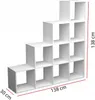 Stufenregal 10 Fächer Regal Standregal Raumteiler Produktbild-Vorschau 2