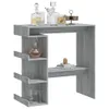 A bar table with shelves, decorated with bottles and glasses. Náhled obrázku produktu