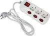 Heitronic 45190 Steckdose mit Schalter 3fach Weiß Geerdeter Produktbild-Vorschau 2