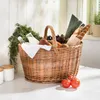 Großer Einkaufskorb Natur Weide 50x33cm Produktbild-Vorschau 2
