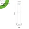 LUMILED lampada da terra per esterni 45cm con presa IP44 in Anteprima dell’immagine prodotto 19
