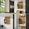 doporro Wandgarderobe, Garderobenpaneel mit 5 Haken, Produktbild-Vorschau 6