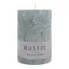 Stumpenkerze RUSTIC grau rund H. 8cm D. 6cm Wachs Formano Produktbild-Vorschau 2