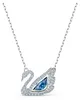 Swarovski Halskette Damen Dancing Swan Blau Rhodiniert Produktbild-Vorschau 6
