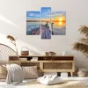 Bild auf Leinwand - Leinwandbild - See Natur Brücke Vögel - Produktbild-Vorschau 7