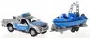 HKG Polizei-Auto mit Boot 12cm Spielzeug Produktbild-Vorschau 8