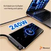Cavo USB-C Reagle 240W con supporto telefono integrato, 1,5 Anteprima dell’immagine prodotto 5