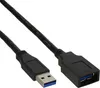 InLine® 35605 Cavo USB 3.0, spina/presa A, nero, 0,5 m Anteprima dell’immagine prodotto 3