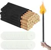Jopassy 100x torches torches de jardin cireTorches de Voir les images du produit 2