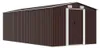 vidaXL Záhradný prístrešok 257x489x181 cm Kovový hnedý Náhľad obrázku produktu 3