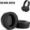 A product image showing replacement ear pads for Sony MDR-XB950 headphones, along with a pair of the headphones themselves. Produktbild-Vorschau