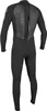 A black wetsuit with gray panels on the back and a zipper. Produktbild-Vorschau