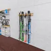 QLS nástenný držiak na lyže 90 cm na 4 páry drevených palíc Náhľad obrázku produktu 8