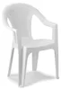 8x Outdoor Stapelstuhl Bistrostuhl Gartenstuhl Ischia Weiß Produktbild-Vorschau 5