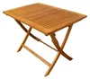 Table pliante d'extérieur 100 x 70 cm en bois massif Voir les images du produit 1
